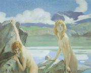 Two Bathers
